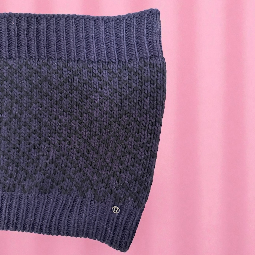 Lululemon Navy Blue Alpaca & Wool Blend Snood - Picture 1 of 5